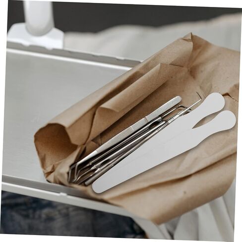 Cabilock 20-Piece Stainless Steel Tongue Spatulas for Clinics Professional Mixing Plates for Medical Use Sturdy and Autoclavable Supplies in Saudi Arabia