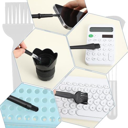 6 Pcs Keyboard Cleaning Brushes for Small Spaces, Electronic Dust Cleaning Brushes Portable Nylon Anti Static Brush for Computer Laptop Motherboard in Saudi Arabia