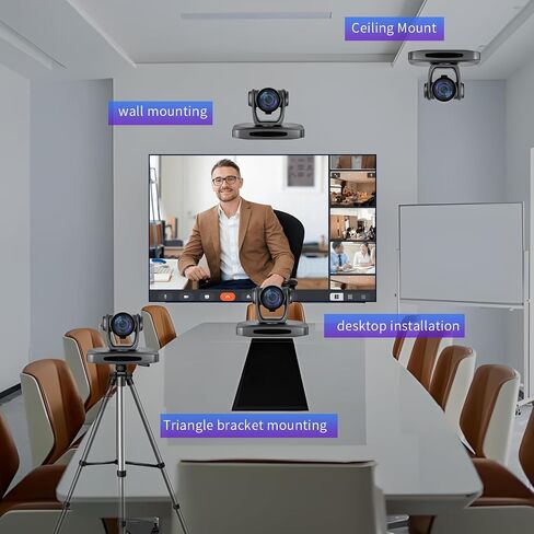 4K PTZ Camera 20X Optical Zoom AI Auto Tracking HDMI USB Conference Camera in Kuwait
