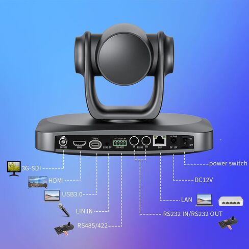 4K PTZ Camera 20X Optical Zoom AI Auto Tracking HDMI USB Conference Camera in Kuwait