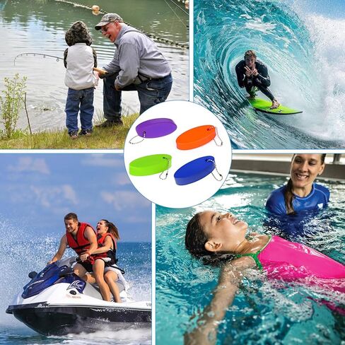 4 Pack Floating Keychain for Boat Keys Waterproof Bright Color Key Floats for Boating Fishing Surfing Kayak Sailing Outdoor Water Sports in Kuwait
