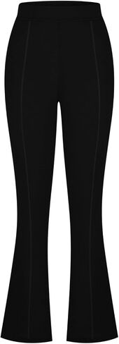 bootcut سحب السراويل للنساء للنساء عالي الخصر السراويل غير الرسمية in Saudi Arabia