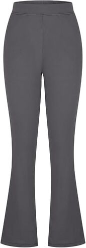 Bootcut Pull On Dress Pants for Women High Waisted Stretchy Business Casual Pants Trendy Yoga Work Slacks in Kuwait