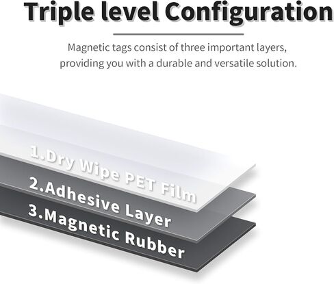 1In x 3.3Ft(25mm*1000mm) Dry Erase Magnetic Strips Magnet Tape Roll 1 pcs Black Blank Magnets Sticky Labels for Classroom Office Whiteboard Fridge DIY Crafts in Saudi Arabia