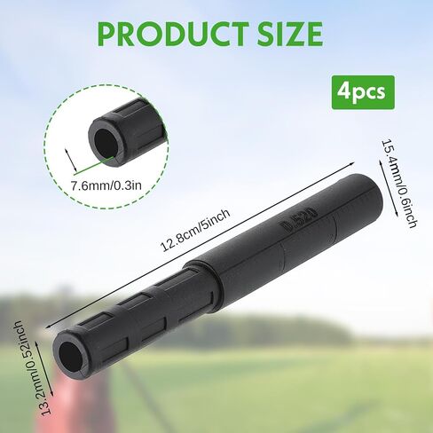 0.52" Golf Club Shaft Extension, Black Carbon Fiber Golf Shaft Extender Rod Club Shaft Extension Golf Wood Accessories for Putter Iron Golf Club Shafts in Saudi Arabia