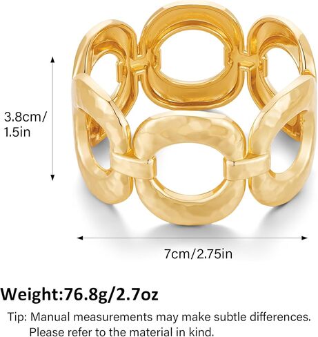 Chunky Gold Bangles Bracelet for Women Trendy Statement Bracelet Simple Gold Jewelry for Women Gifts in Kuwait