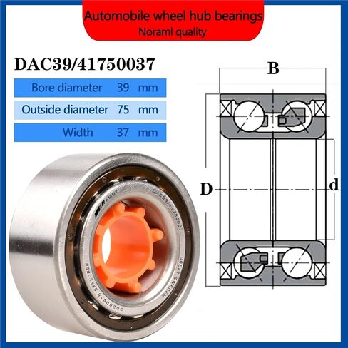 1Pcs Wheel Hub Bearing DAC39/41750037 IR8530 B5/B5+ 1997-2005 BAHB633815(DAC39-41750037 2ZP5) in Saudi Arabia