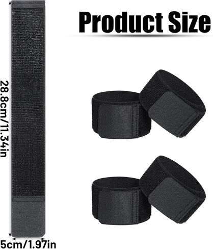 2PCS Soccer Shin Guard Straps للأطفال البالغين للشباب ، حاملي وسادة Shin ، الإقامات Shinguard ، أسود in Saudi Arabia