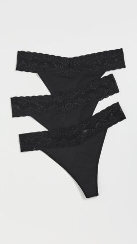 Natori Women's Bliss Perfection بحجم واحد كلاسيكي ثونغ 3 حزمة in Saudi Arabia
