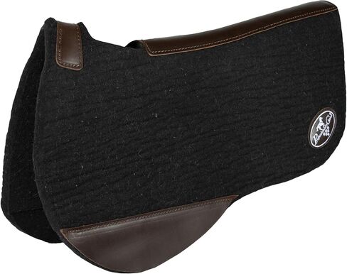 Professional's Choice 100% Steam-Pressed Wool Felt Saddle pad | Round Shape Black 3/4" Felt | 28" x 30" pad Size in Saudi Arabia