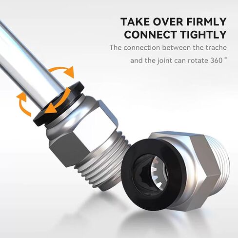 Pneumatic Black Push Connect Fittings 8mm Tube OD x 1/4 Inch NPT Air Push Connect Tools Pneumatic Hose Fittings(Pack of 10) in Kuwait