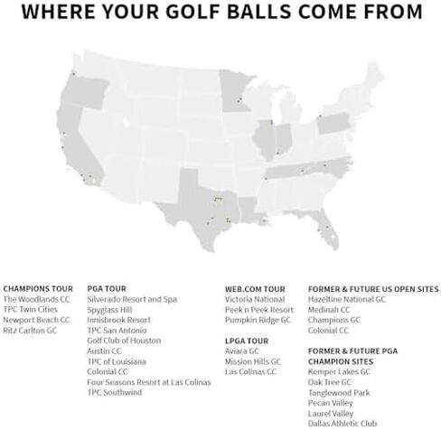 LostGolfBalls 50 Recycled & Used e12 Soft Golf Balls in Mint Condition, AAAAA Quality, White in Saudi Arabia