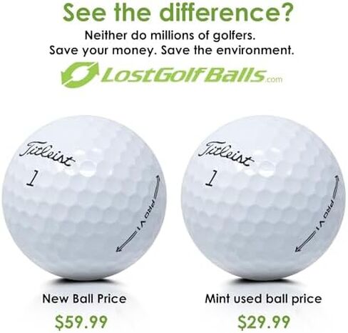 LostGolfBalls 50 Recycled & Used e12 Soft Golf Balls in Mint Condition, AAAAA Quality, White in Saudi Arabia