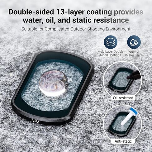 JJC Magnetic 0.72X Wide Angle Lens for DJI OSMO Pocket 3 Creator Combo, Dual-Sided Anti-Reflective Coating Lens with Storage Case, Lightweight & Durable Aluminum Alloy Frame, Pocket3 Accessories in Saudi Arabia