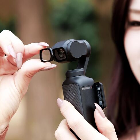 JJC Magnetic 0.72X Wide Angle Lens for DJI OSMO Pocket 3 Creator Combo, Dual-Sided Anti-Reflective Coating Lens with Storage Case, Lightweight & Durable Aluminum Alloy Frame, Pocket3 Accessories in Saudi Arabia