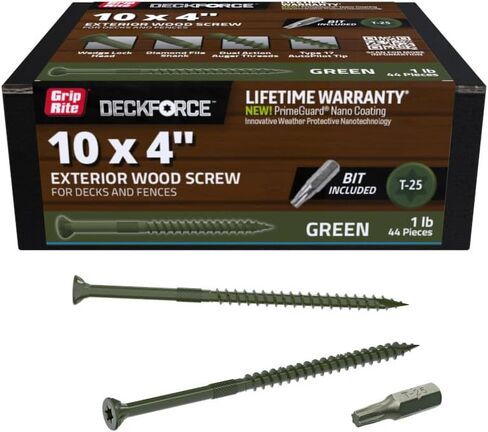 Grip-Rite Grdf4stgr1 Deckforce #10 × 4 مسامير خشبية مغلفة in Saudi Arabia
