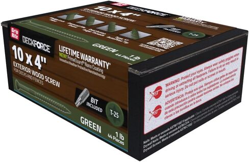 Grip-Rite Grdf4stgr1 Deckforce #10 × 4 مسامير خشبية مغلفة in Saudi Arabia
