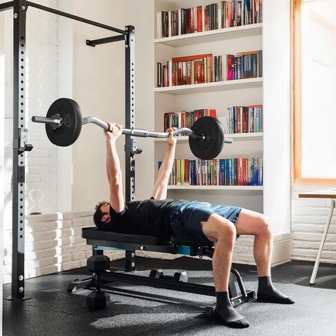 Yaheetech 55lb Olympic Barbell Dumbbell Weight Set Gym Lifting Exercise Workout Olympic Bar Curl Bar in Saudi Arabia