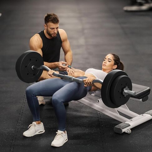 Yaheetech 55lb Olympic Barbell Dumbbell Weight Set Gym Lifting Exercise Workout Olympic Bar Curl Bar in Saudi Arabia