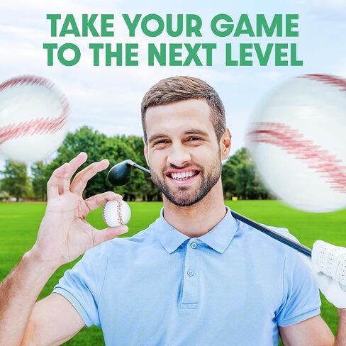 Baseball-Style Golf Balls – Set of 12, Surlyn Cover, Long Drive Distance & Precise Control, Great Golf Gift for Men & Women in Saudi Arabia