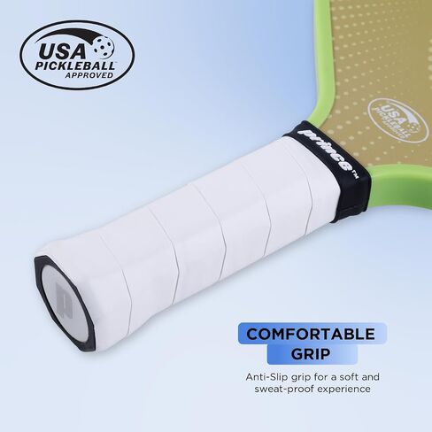 Prince - Pickleball Set for 6 Players with Paddles, Precision Engineered Pickleball Balls with 40 Holes Pattern, Ideal for Sports Enthusiasts in Saudi Arabia