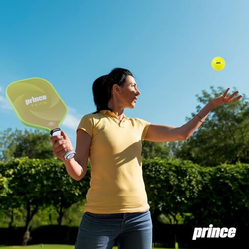 Prince - Pickleball Set for 6 Players with Paddles, Precision Engineered Pickleball Balls with 40 Holes Pattern, Ideal for Sports Enthusiasts in Saudi Arabia
