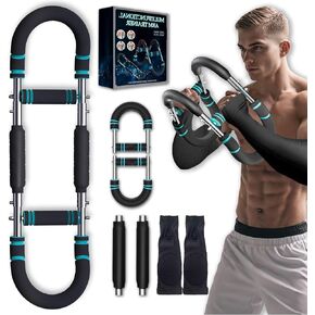 Twister Arm Trainer, Adjustable Chest Workout Equipment with Forearm Wrist Sleeves, 9 Resistance Levels(66-110lb) Chest Exerciser for Men , Portable Exercise Equipment for Home & Gym in Saudi Arabia
