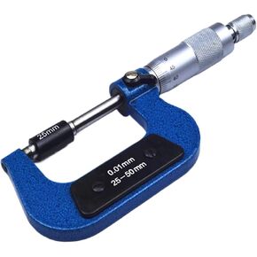 Outside Spiral Micrometer 0-25mm/ 25-50mm/ 50-75mm/ 75-100mm /125-150mm Accuracy 0.01mm Gauge Vernier Caliper Measuring Tools(50-75mm) in Kuwait