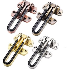 Chain Lock Door Security Guard Zinc Alloy Hasp Latch Lock Door Chain Anti-Theft Clasp Window Cabinet Locks for Home Hotel Security(Beige) in Saudi Arabia