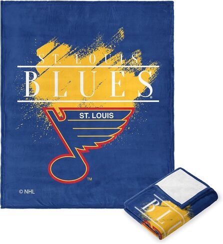 Northwest NHL St. Louis Blues Silk Touch Throw Blanket, 50" x 60", Vintage Hockey in Saudi Arabia