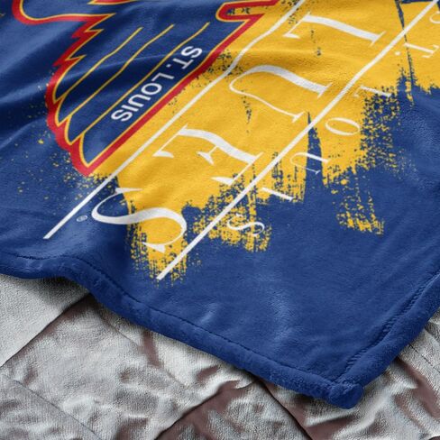 Northwest NHL St. Louis Blues Silk Touch Throw Blanket, 50" x 60", Vintage Hockey in Saudi Arabia