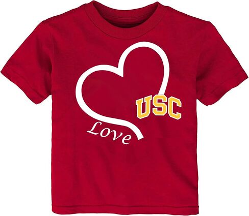 USC Trojans Southern California مرخص رسميًا Love Heart Baby/Toddler Tshirt in Saudi Arabia