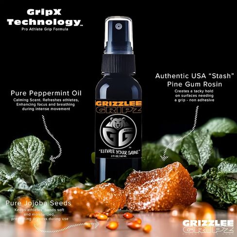 Anti-Slip Tacky Grip Spray for Athletes | Enhanced Sweat-Proof Control with GripX Technology for Pickleball, Softball, Tennis, Pole Dancing, Basketball, Cycling - Maximum Tack in Saudi Arabia