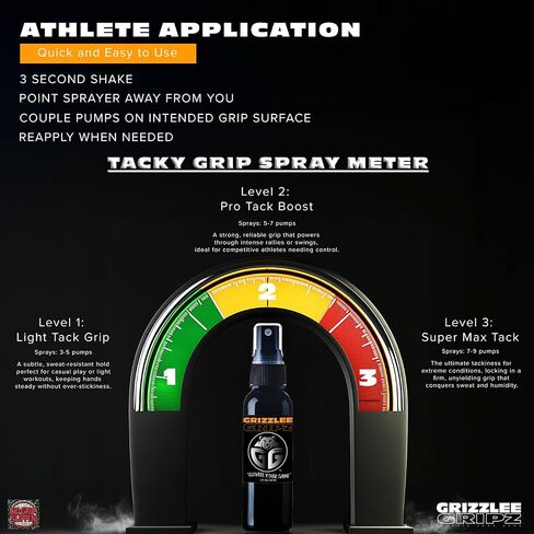 Anti-Slip Tacky Grip Spray for Athletes | Enhanced Sweat-Proof Control with GripX Technology for Pickleball, Softball, Tennis, Pole Dancing, Basketball, Cycling - Maximum Tack in Saudi Arabia