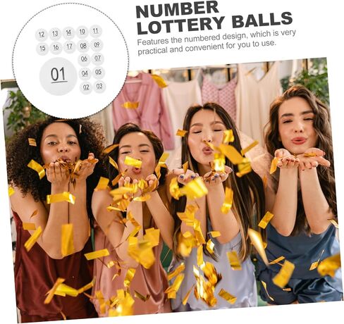 GLEAVI 50Pcs Printed Pong Balls for Games Raffle Drawing Balls and in Saudi Arabia
