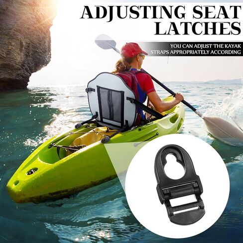 10 Pcs Plastic Kayak Seat Clips and Hooks Kayak Accessories Replacement Parts Compatible with Lifetime Emotion in Saudi Arabia