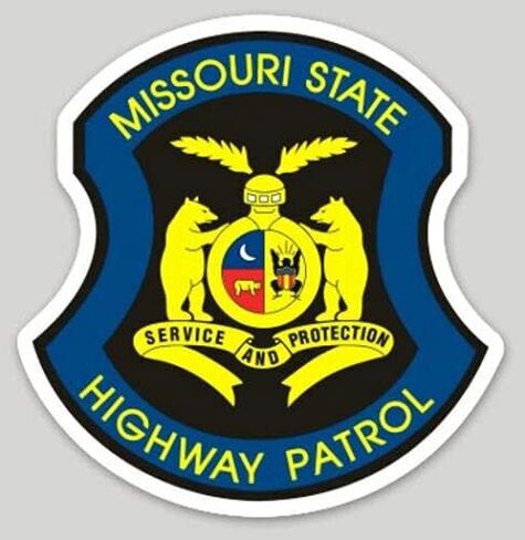 4 Inch Missouri State Police Trooper Highway Patrol Sticker for Car Vinyl Decal Truck Window Bumper Sticker Laptop Decal in Saudi Arabia