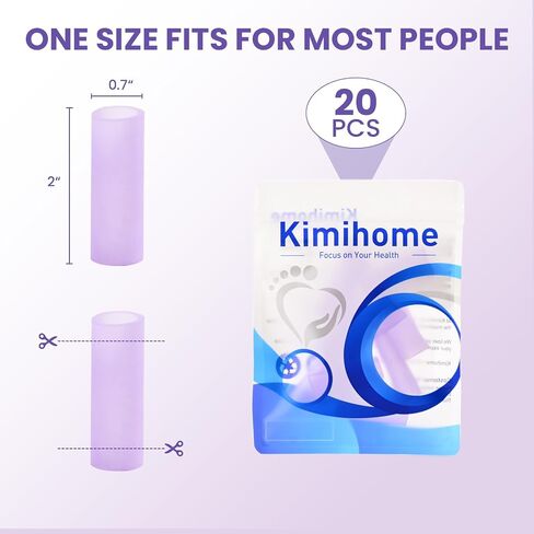 20 PCS هلام حماة أصابع الهلام - وسائد وأكمام إصبع السيليكون وحماية - يوفر ضمادات أصابع الإصبعية الإغاثة لتكسير الأصابع والذرة والبثور والكسيح (واضح) in Kuwait