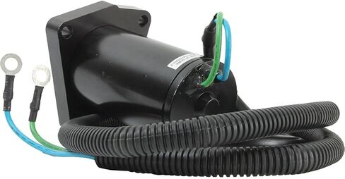 New 12 Volt Trim Motor Compatible With Yamaha Outboard F40TLR 2001-2007 40HP Engine 67C-43880-00-00, 67C-43880-01, 67C-43880-01-00 0.346in Shaft OD, 5.236in Length, 9 Spline Shaft in Saudi Arabia