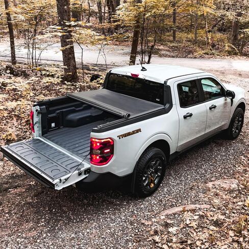 تغطية Tri-Fold Tonneau Hard Tri-Fold Fits 2020-2025 Chevy Silverado/GMC Sierra 2500 HD 3500 HD مع 6.9ft (82.2in) سرير شاحنة مع خلع خلفي متعدد الإحساس | في الأعلى | in Kuwait