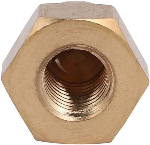 uxcell 5pcs M6 Female Thread Nut DIN1587 Dome Cap Head Hex Brass Tone in Saudi Arabia
