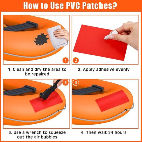 تشمل مجموعة إصلاح القوارب القابلة للنفخ Gejoy 3 تصحيح PVC ، شريط إصلاح واحد ، برميل صيانة واحد ، وجع صمام واحد ، وفرشاة واحدة ، و 5 3G Glue ، وبقع إصلاح القوارب المطاطية لمواصلة لقوارب الطوافة القابلة للنفخ قوارب القارب in Saudi Arabia