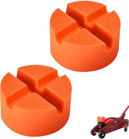 Pinch Weld Jack Pad Universal Rubber Floor Jack Pads Adapter, Easily Fits Different Cars, Thicker Sturdy and Grippy Car Jack Pad Accessories, Frame Rail Protector, 3.94 x 3.94 x 1.9 in, 1 Pack in Kuwait