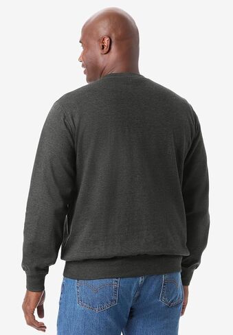 Kingsize للرجال الكبير والطويل طويل القامة خفيفة خفيفة من الصوف Crewneck قميص in Saudi Arabia