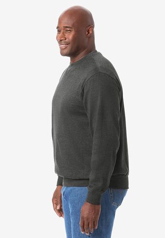 Kingsize للرجال الكبير والطويل طويل القامة خفيفة خفيفة من الصوف Crewneck قميص in Saudi Arabia