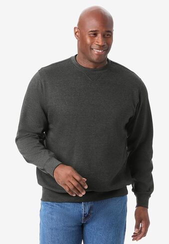 Kingsize للرجال الكبير والطويل طويل القامة خفيفة خفيفة من الصوف Crewneck قميص in Saudi Arabia