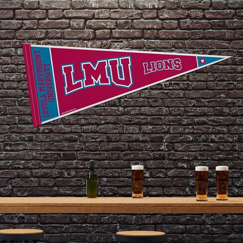 Rico Industries NCAA Loyola Marymount Lions 12" x 30" Felt Wall Décor Pennant - Great for Home/Bed Room/Man Cave Décor in Saudi Arabia