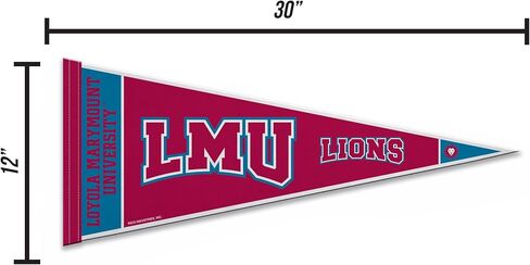 Rico Industries NCAA Loyola Marymount Lions 12" x 30" Felt Wall Décor Pennant - Great for Home/Bed Room/Man Cave Décor in Saudi Arabia