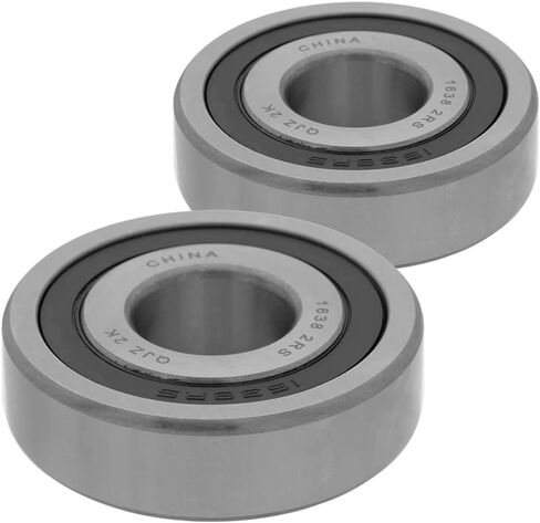 1638-2RS - Premium Deep Groove Radial Ball Bearing 3/4 in x 2 in x 9/16 in (ID x OD x Width) | 19.05 mm x 50.8 mm x 14.288 mm (ID x OD x Width) with Double Rubber Seal - 2-Pack in Saudi Arabia