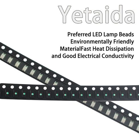 SMD Led Light Kits, 0805 SMD Led Kit, Green Color SMD Led Kits, 100 Pcs Bright Light Led Diode, SMD Led Diode Kits for Various Digital Products, Led Display Screens, Electronic DIY in Kuwait